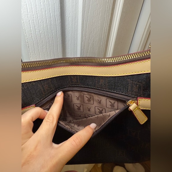 Playboy Bunny-Vintage 90s Shoulder Bag Y2K Logo Purse Handbag Retro Streetwear - Picture 8 of 11